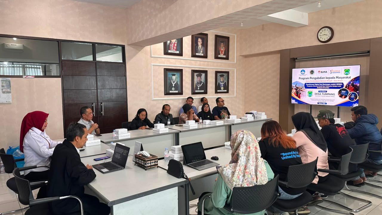 UWG Dorong Desa Budaya Tumpang Naik Kelas Lewat Digitalisasi, Dr. Istiadi Kenalkan SI-EMBA untuk Perkuat Bantengan
